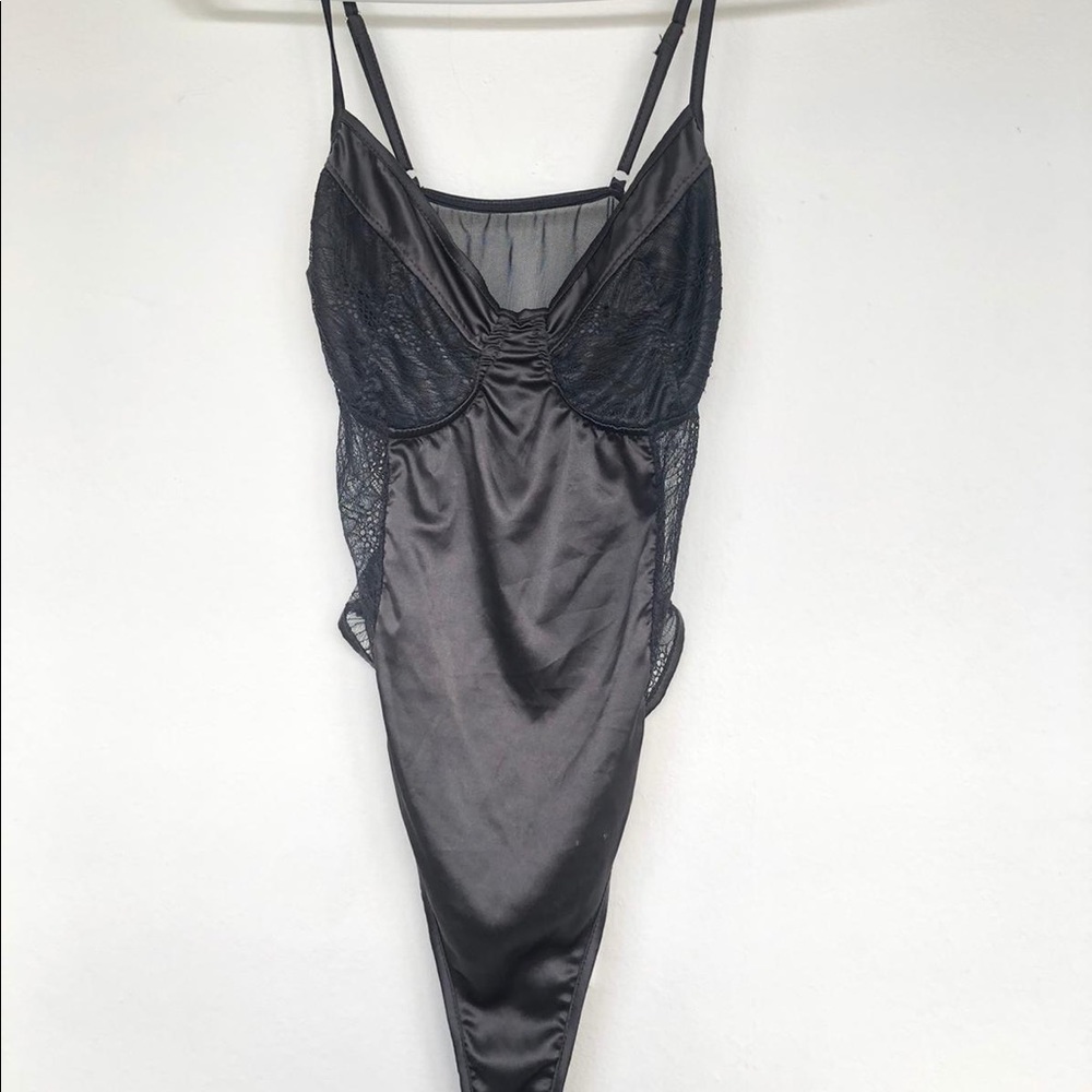 Black lace bodysuit